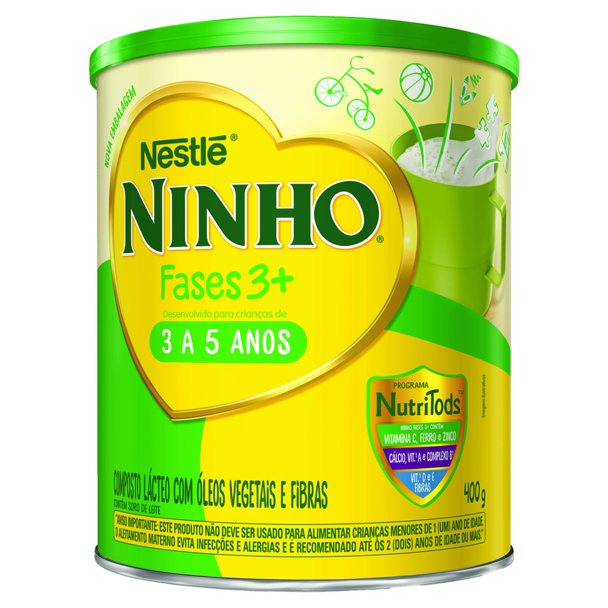 Composto Lácteo Ninho Fases 3+ 400g